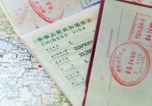 passport with chinese visa