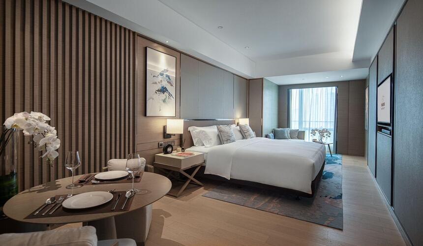 Fraser Suites Chengdu location in downtown near metro lines and Chengdu South Railway Station