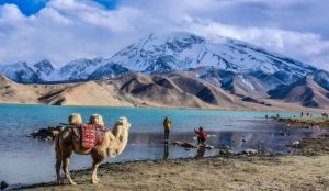 Scenic mountain views and traditional Tajik culture in Xinjiang Tashkurgan near the Pamir Plateau