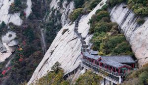 Panoramic view of the China Five Great Mountains showcasing China's most sacred mountain landscapes.