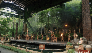 Traditional Li and Miao ethnic village showcasing local culture in Sanya, China