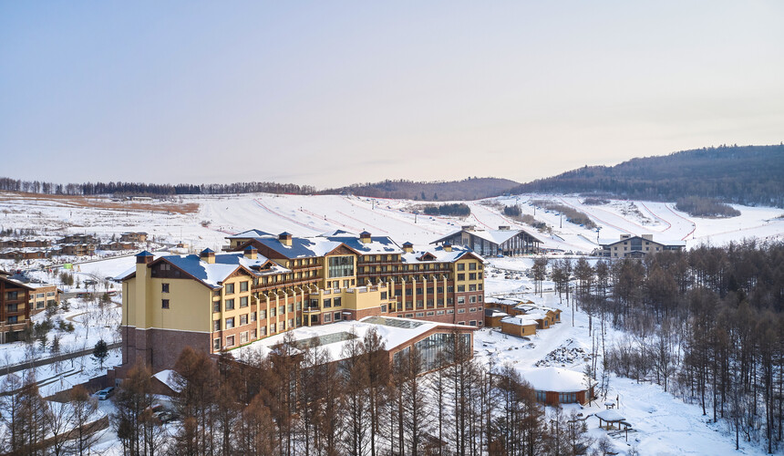 Club Med Changbaishan China ski resort in a winter mountain setting
